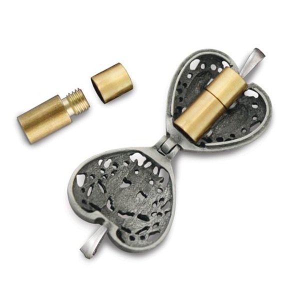 Always In My Heart Pet Memorial Ash Holder Locket Necklace - Picture 3 of 6